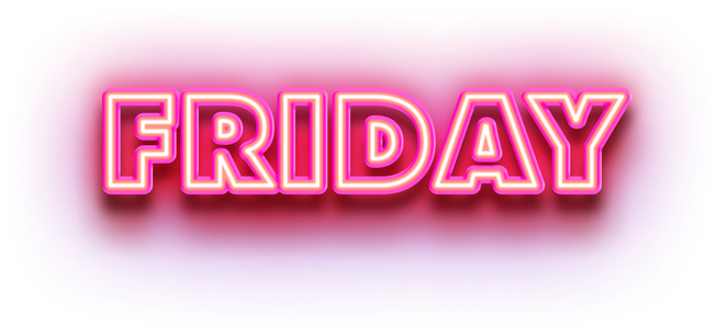 Lettering Friday Neon Pink